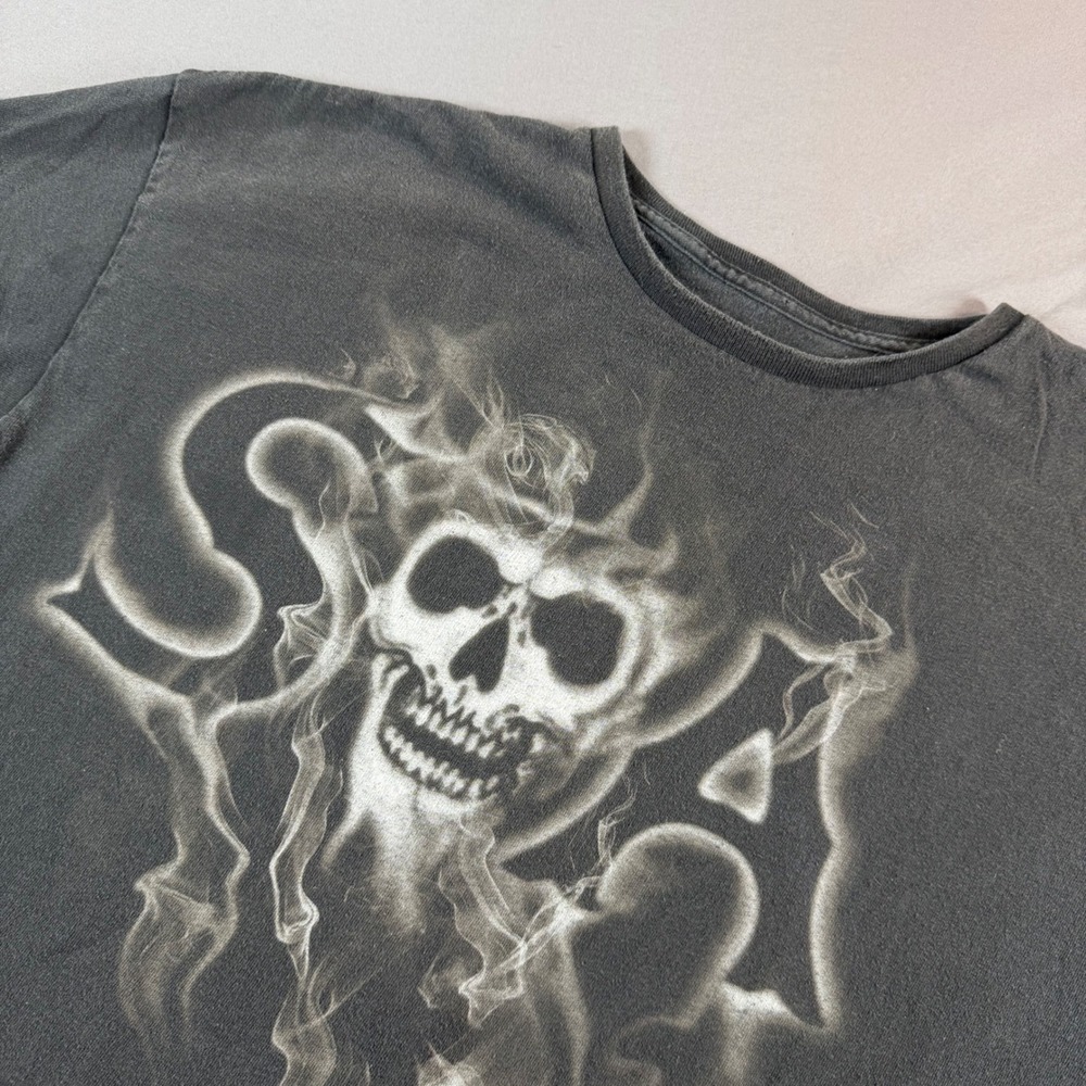 Sons of Anarchy SAMCRO Grim Reaper Skull Smoke Graphic T-Shirt XL